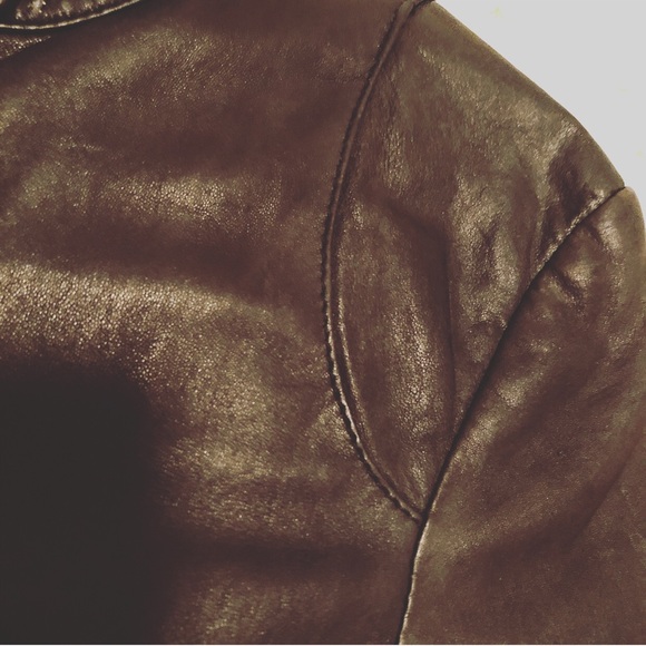 ARITZIA DOMA leather zip up jacket - Picture 6 of 8